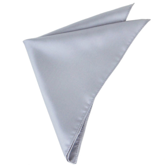 Mid Silver Pocket Square