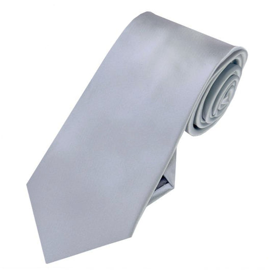 Silver Slim Men's Tie NZ