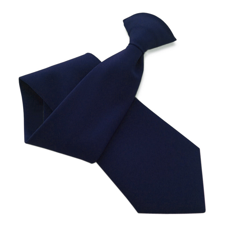 Mens Midnight Blue Clip On Tie