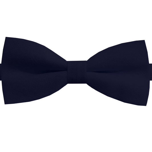 Dark Blue Cotton Mens Bow Tie