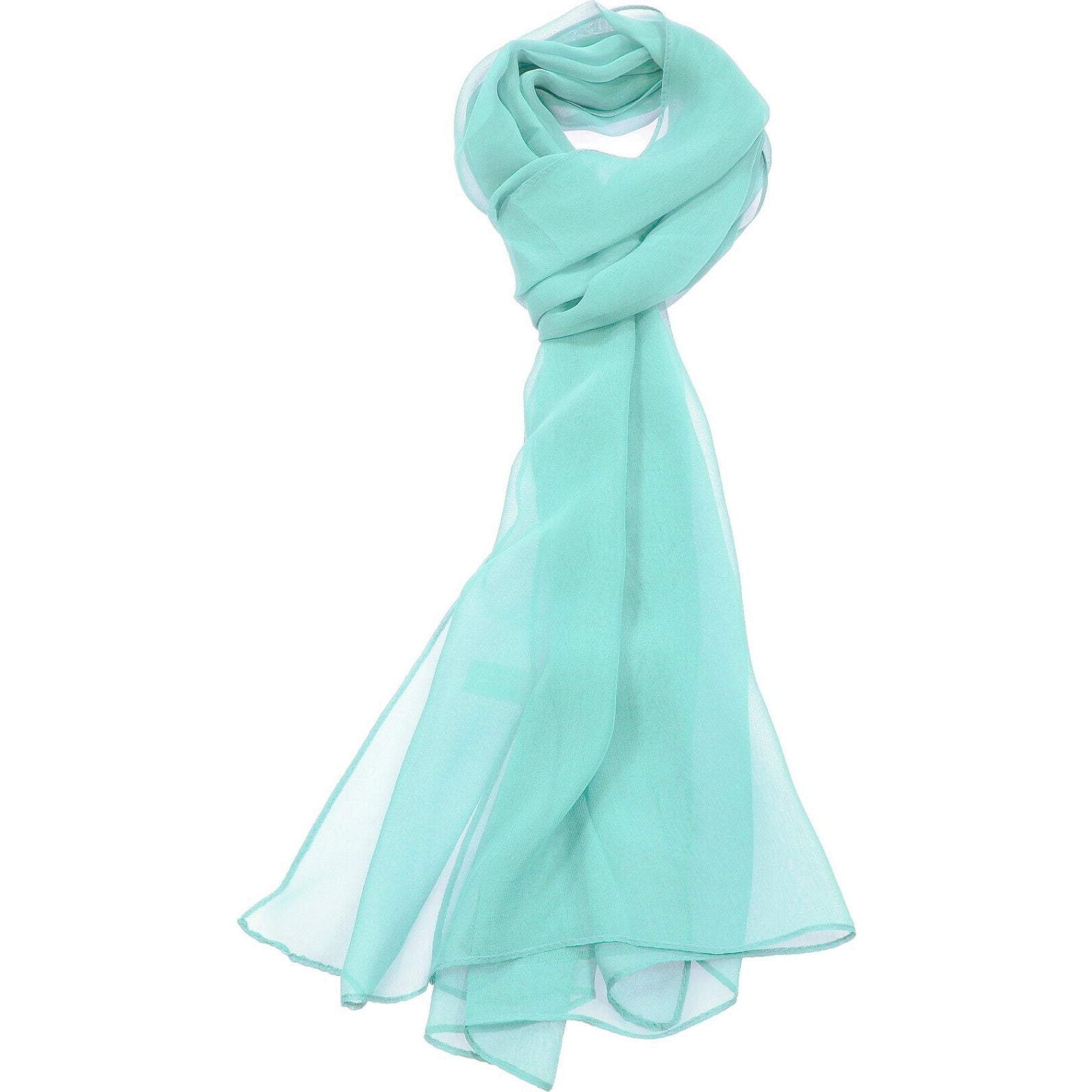 Mint Green Chiffon Scarf