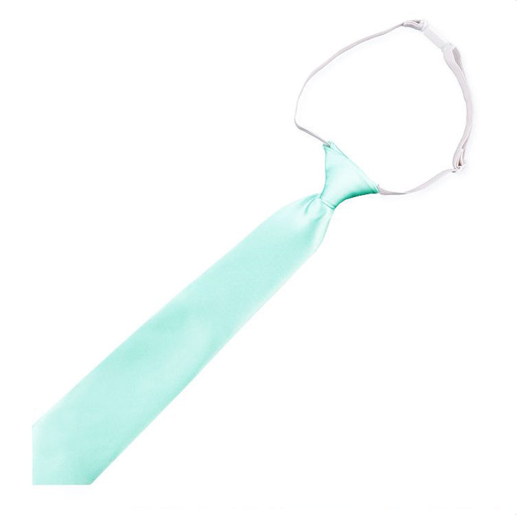 Light Mint Green Tiffany Junior Boys Elasticated Tie