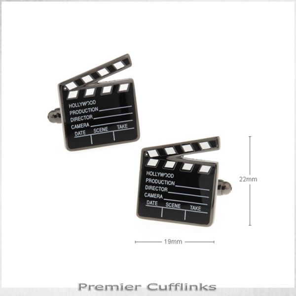 MOVIE CLAPPERBOARD CUFFLINKS