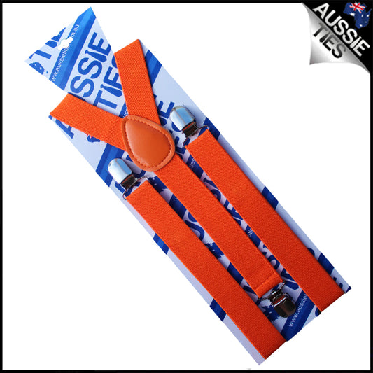 Orange Braces Suspenders