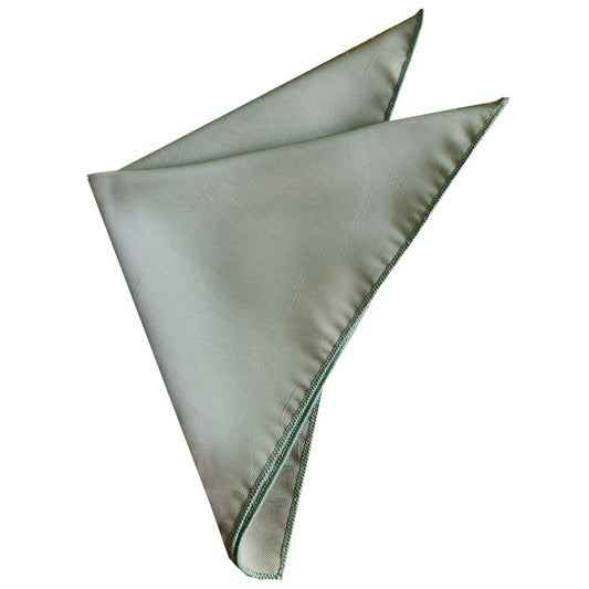 Mens Pale Sage Distressed Pattern Pocket Square