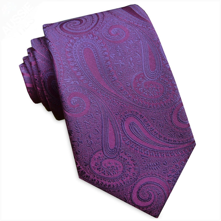 Plum Paisley Tie