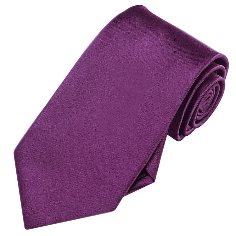 Plum Grape Tie and Pocket Square Set