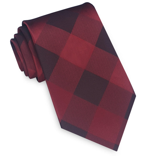Red and Black Diamonds Mens Tie