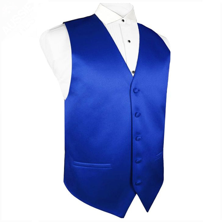 Mens Royal Blue Waistcoat Vest