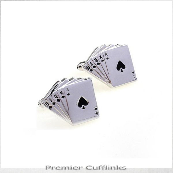 ROYAL FLUSH CUFFLINKS
