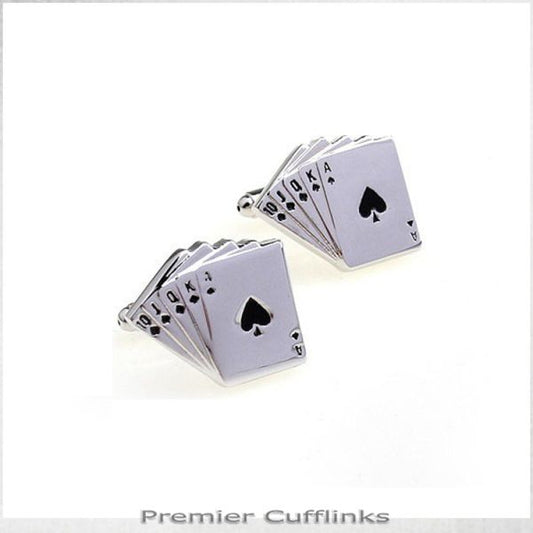 ROYAL FLUSH CUFFLINKS