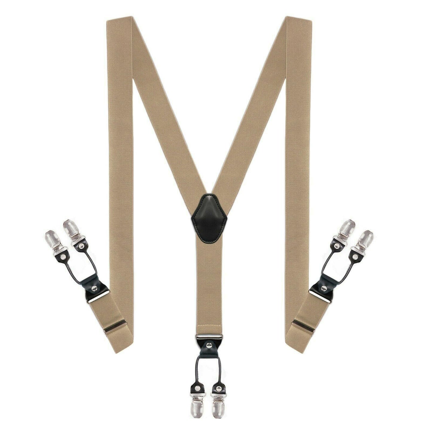 Beige Tan Leather Attachment 35mm Braces