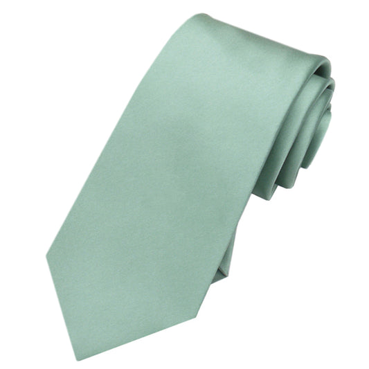 Sage Green Men's Slim Tie NZ