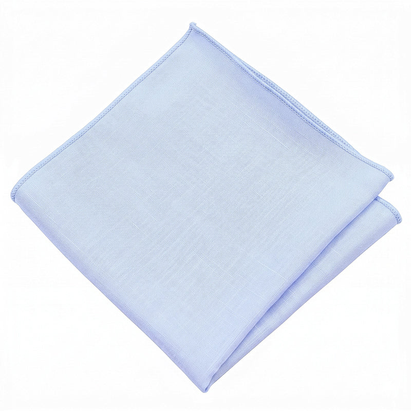 Sky Blue Bamboo & Cotton Blend Pocket Square