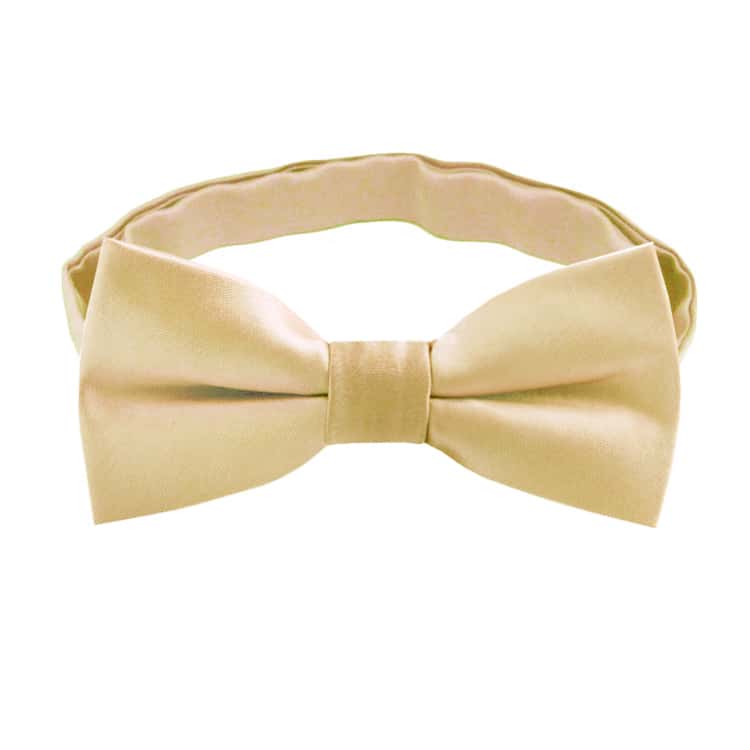 Sparkling Champagne Gold Boys Bow Tie