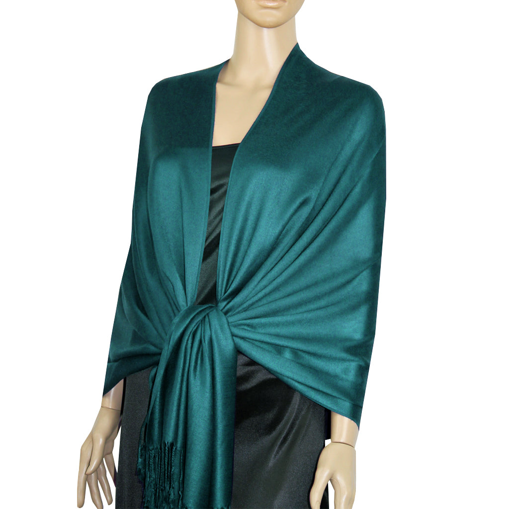 Teal Ladies Pashmina Scarf
