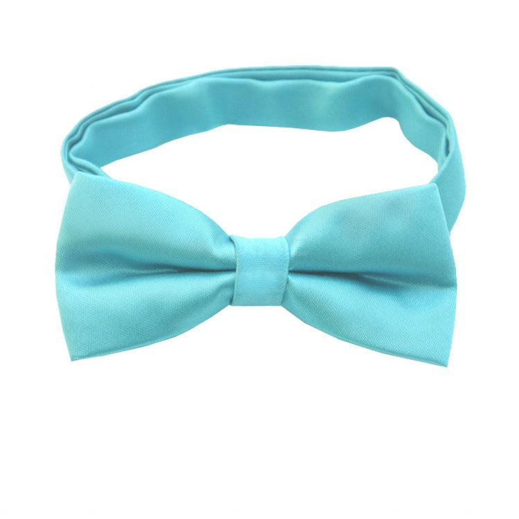 Turquoise Aqua Blue Boys Bow Tie
