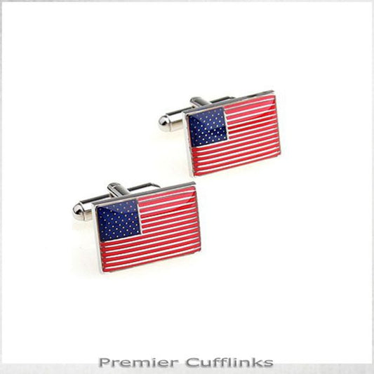 USA FLAG CUFFLINKS