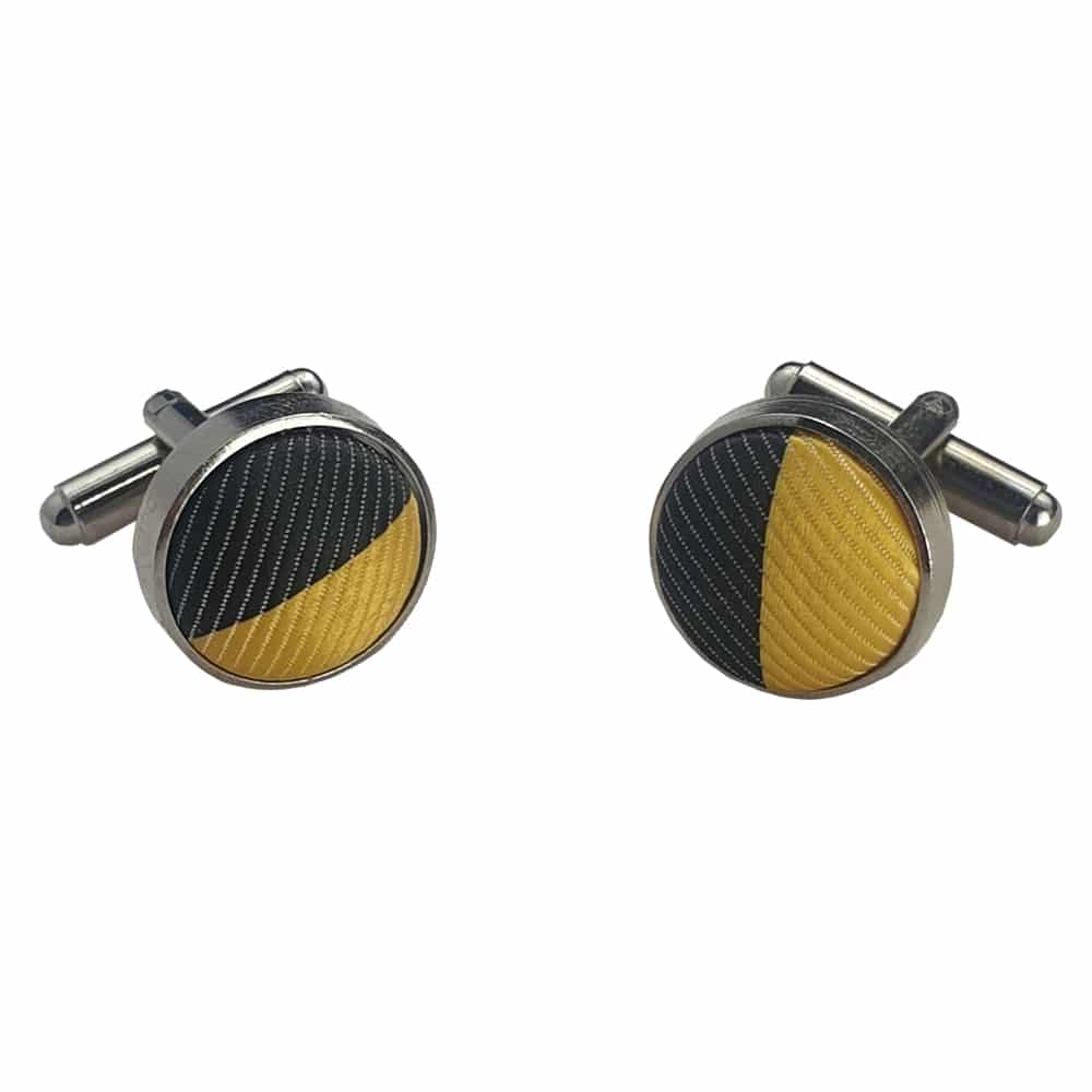 yellow-and-black-cufflinks